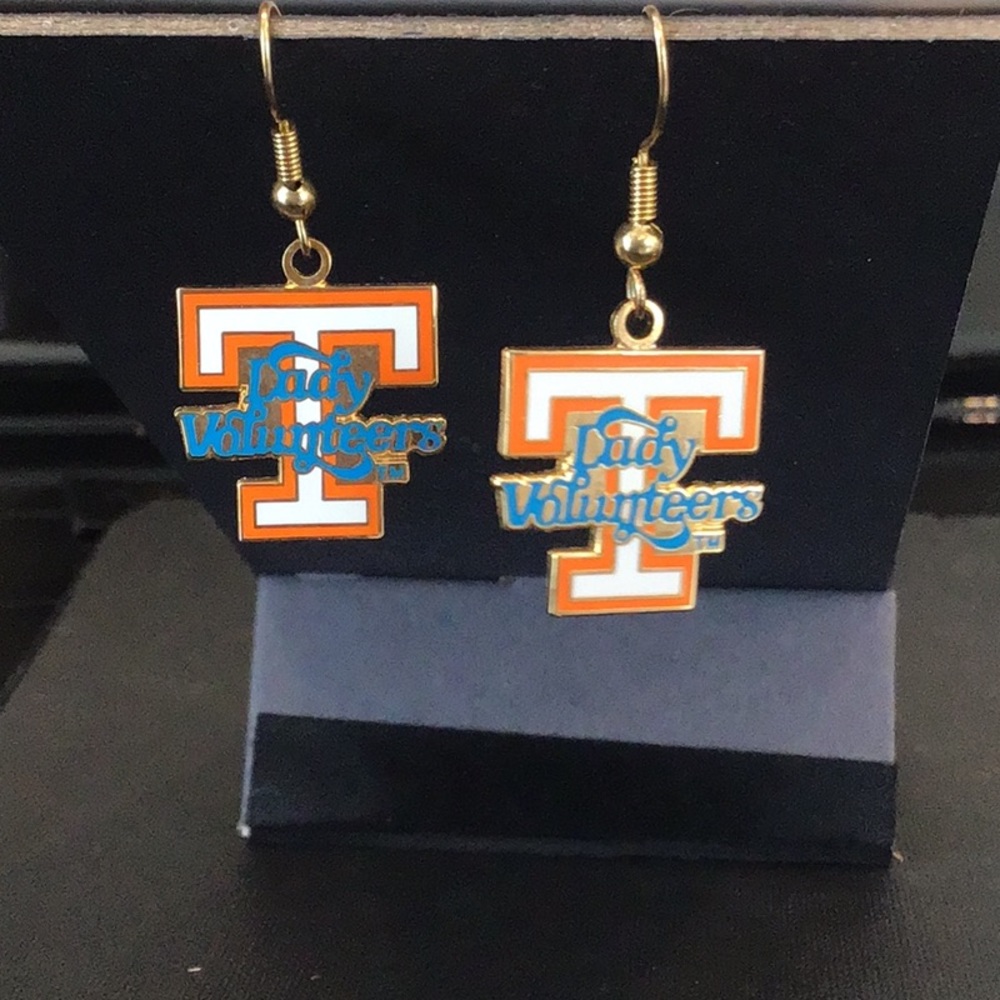 UT Tennessee Lady Vols Earrings NEW ON CARD